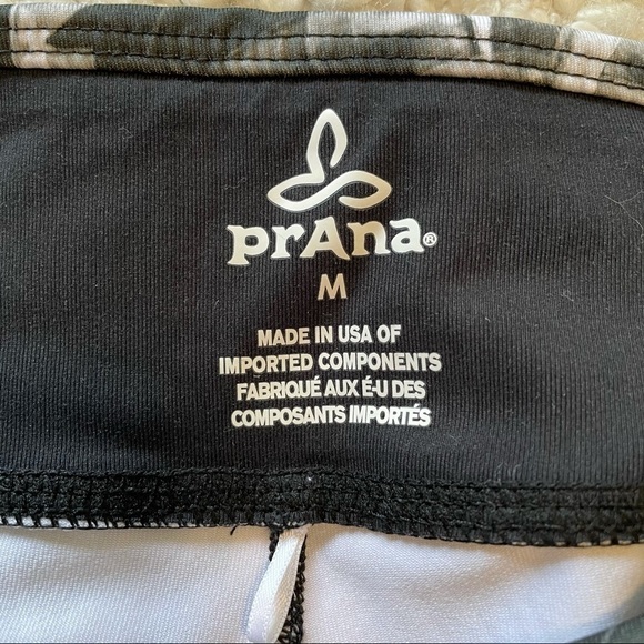 PRANA Leaf Print Roxanne Cropped Workout Leggings Medium - Picture 5 of 7